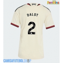 Camisa de time de futebol Manchester United Diogo Dalot #2 Replicas 3º Equipamento Feminina 2026-27 Manga Curta